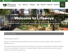 Tablet Screenshot of lifewaystherapycentre.com